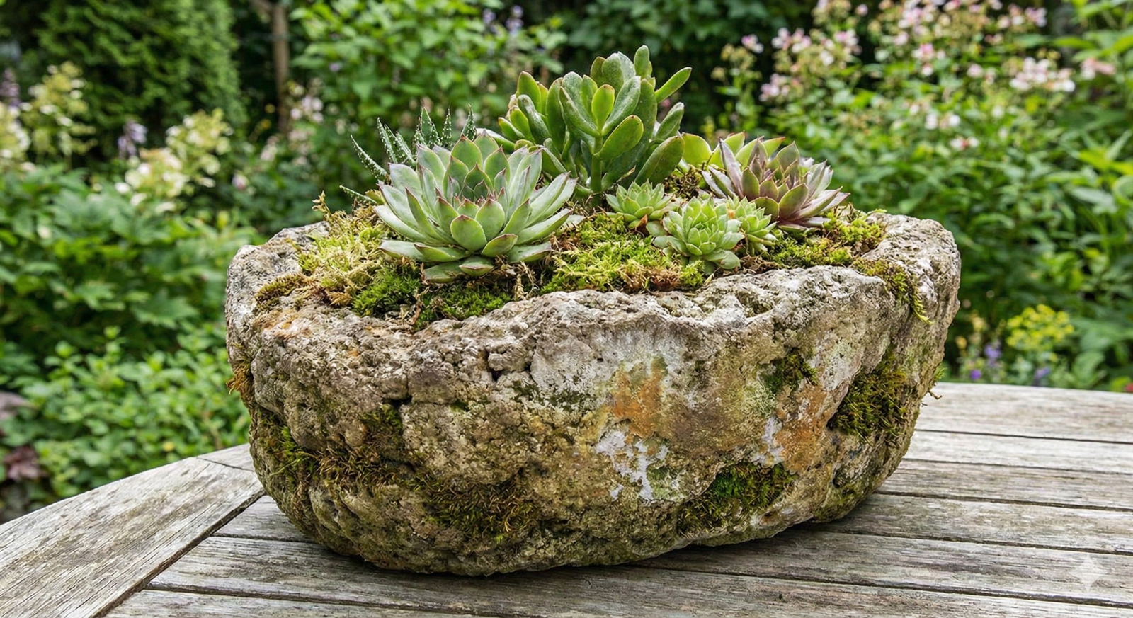 hypertufa, beton, saksija